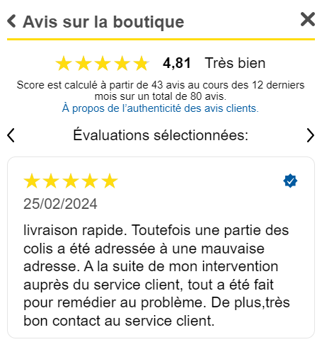 avis client